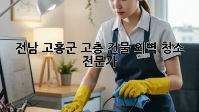 전남 고흥군 고층 건물 외벽 청소 전문가