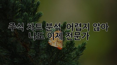 주식 차트 분석 📈 어렵지 않아! 나도 이제 전문가 😎